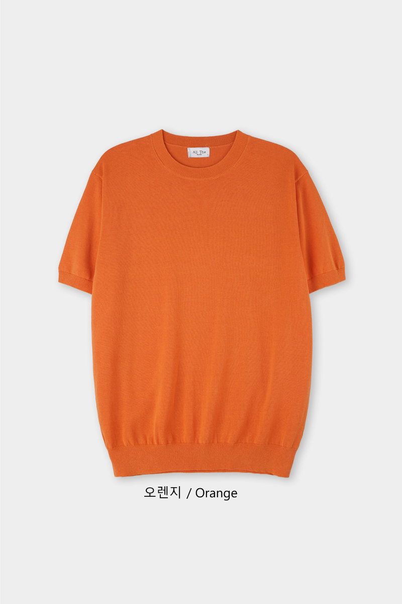 반팔 티셔츠 오렌지 색상 이미지-S3L42